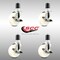 Service Caster 4 Inch 316SS Nylon Wheel Swivel 1-7/8 Inch Expanding Stem Caster Set Brake SCC SCC-SS316EX20S414-NYS-TLB-178-4 - alternate 1